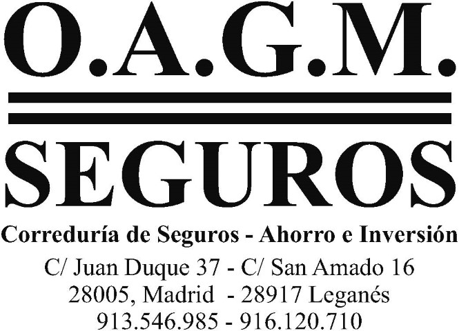 O.A.G.M. Seguros Oferta a Socios AMPA Josefina Aldecoa